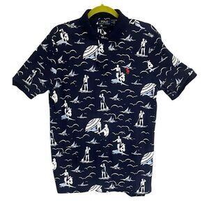 Polo Ralph Lauren Men’s Surfing Hawain Classic Polo Short Sleeve Collared Classi